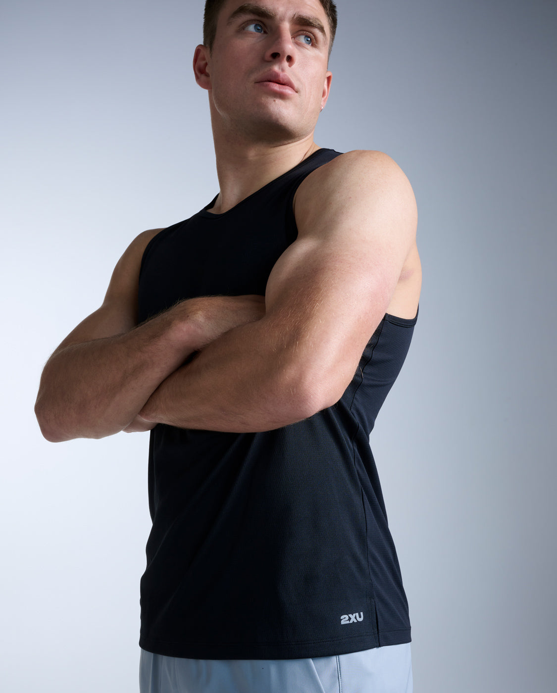 2xu-aero-tank-top-herren-schwarz-silber image 2