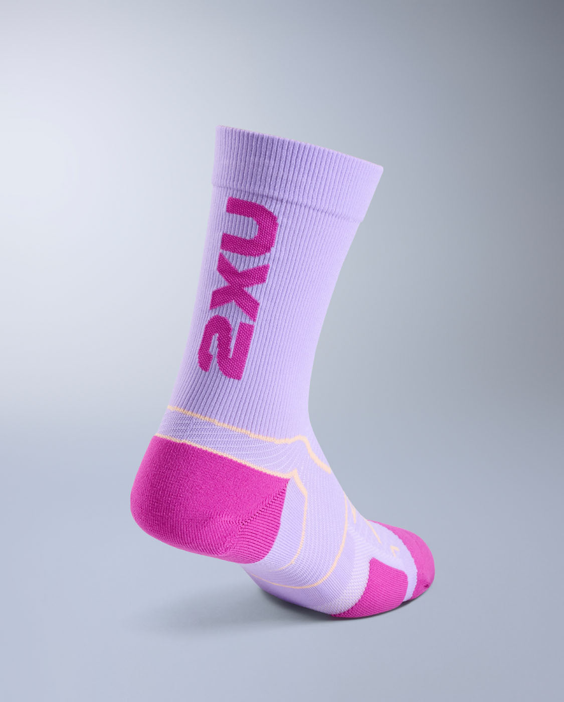 2xu-vectr-cushion-crew-socks-kompression-lavender image 2