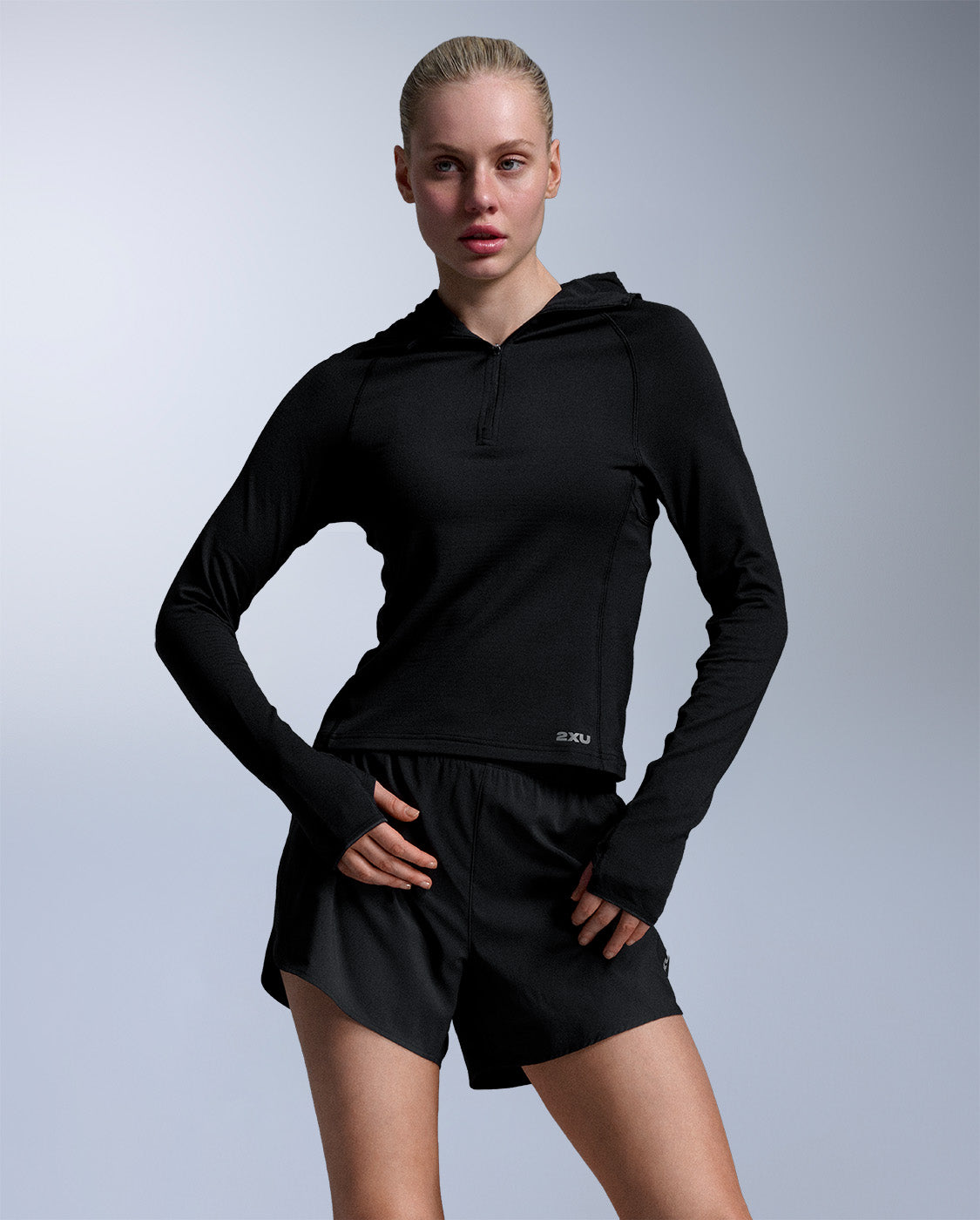 2xu-ignition-grid-1-2-zip-hoodie-schwarz-damen-thermo image 6