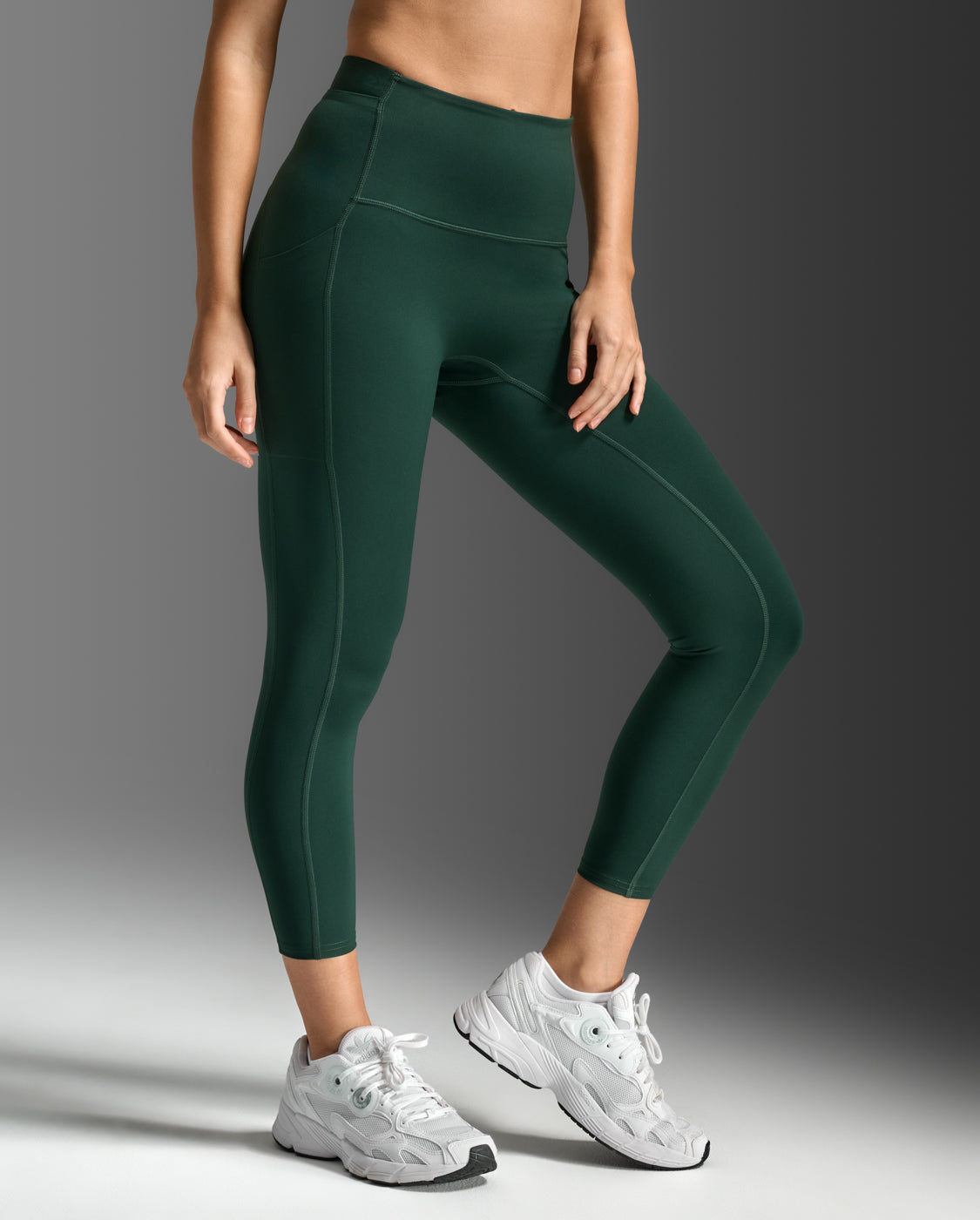 2xu-form-stash-7-8-tights-damen-leggings-ever-green image 5