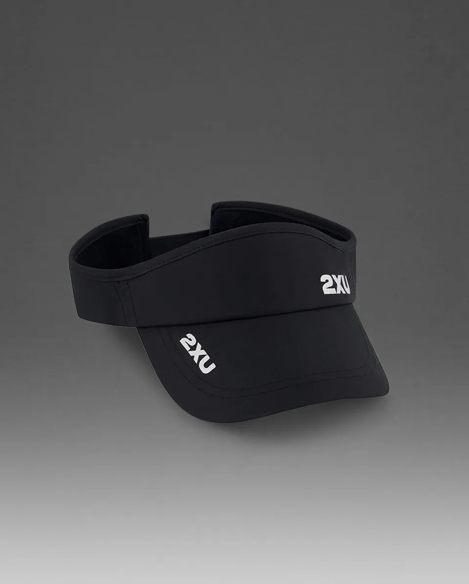 2xu-aero-run-visor-laufcap-schwarz-unisex-leicht image 1