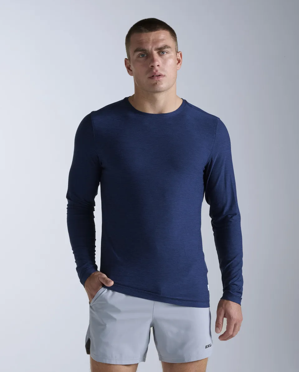 2xu-signature-long-sleeve-langarmshirt-herren-midnight image 1
