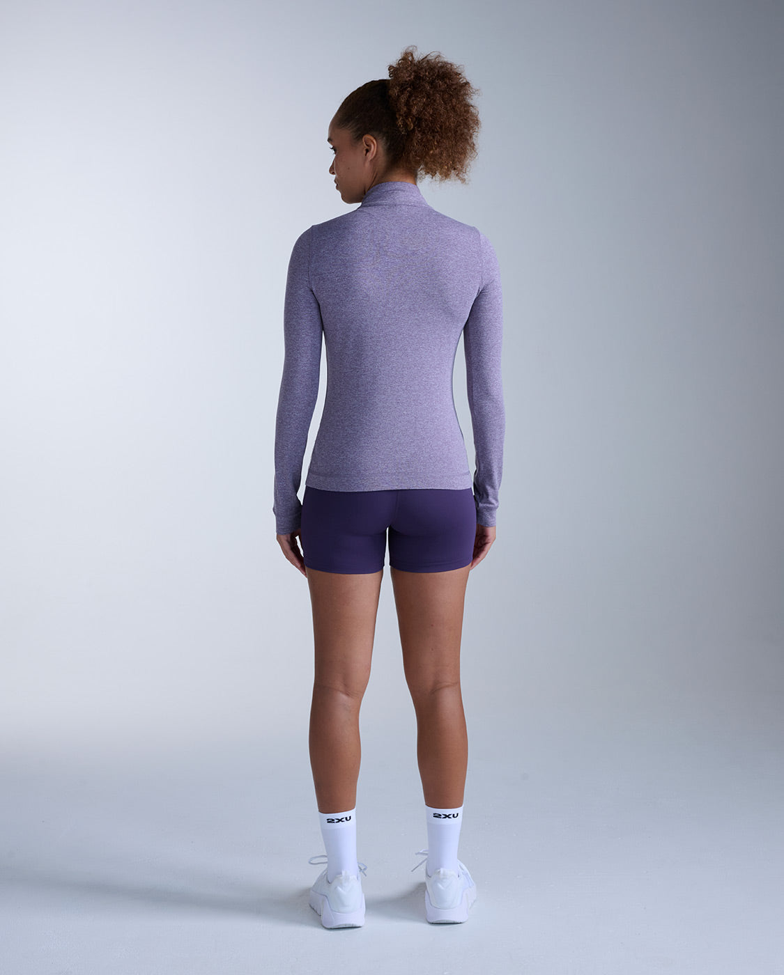 2xu-flex-1-2-zip-long-sleeve-langarmshirt-dusted-grape-damen image 7