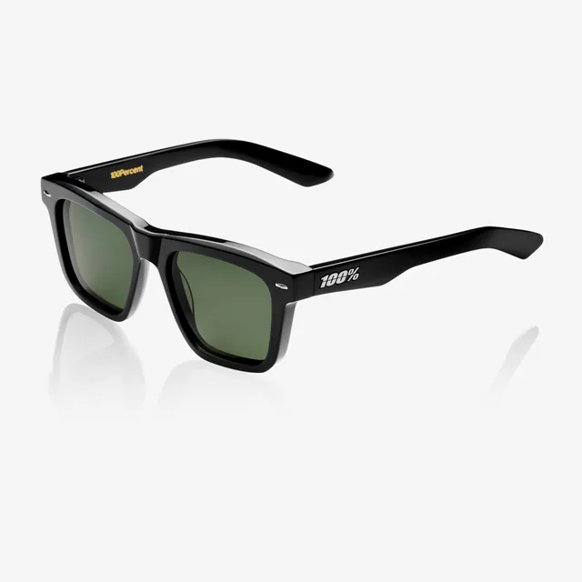 100-atsuta-sonnenbrille-polished-black-grey-green image 1