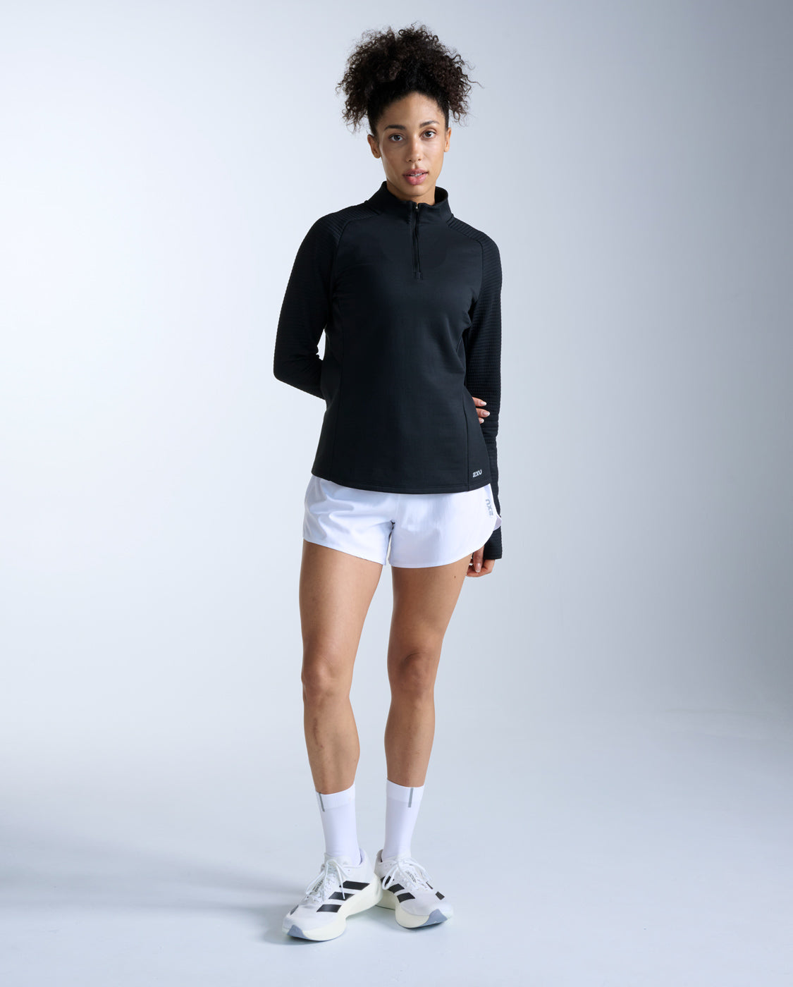 2xu-ignition-haptic-1-4-zip-black-silver-laufshirt image 7