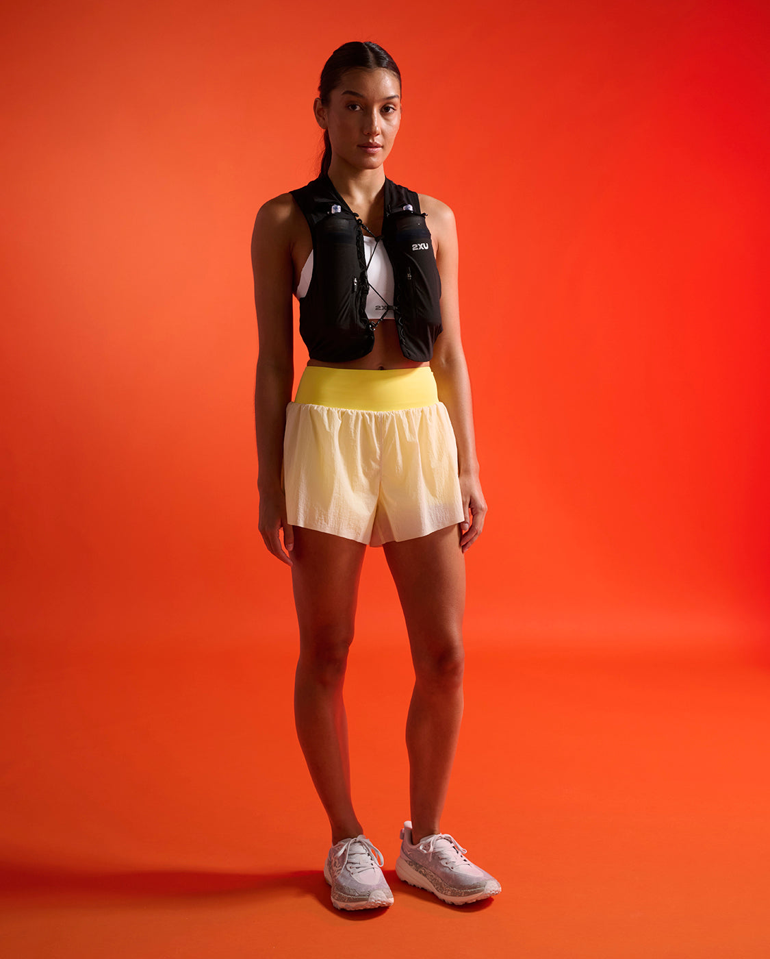2xu-aero-hi-rise-2-in-1-3-inch-laufshorts-fog-damen image 8