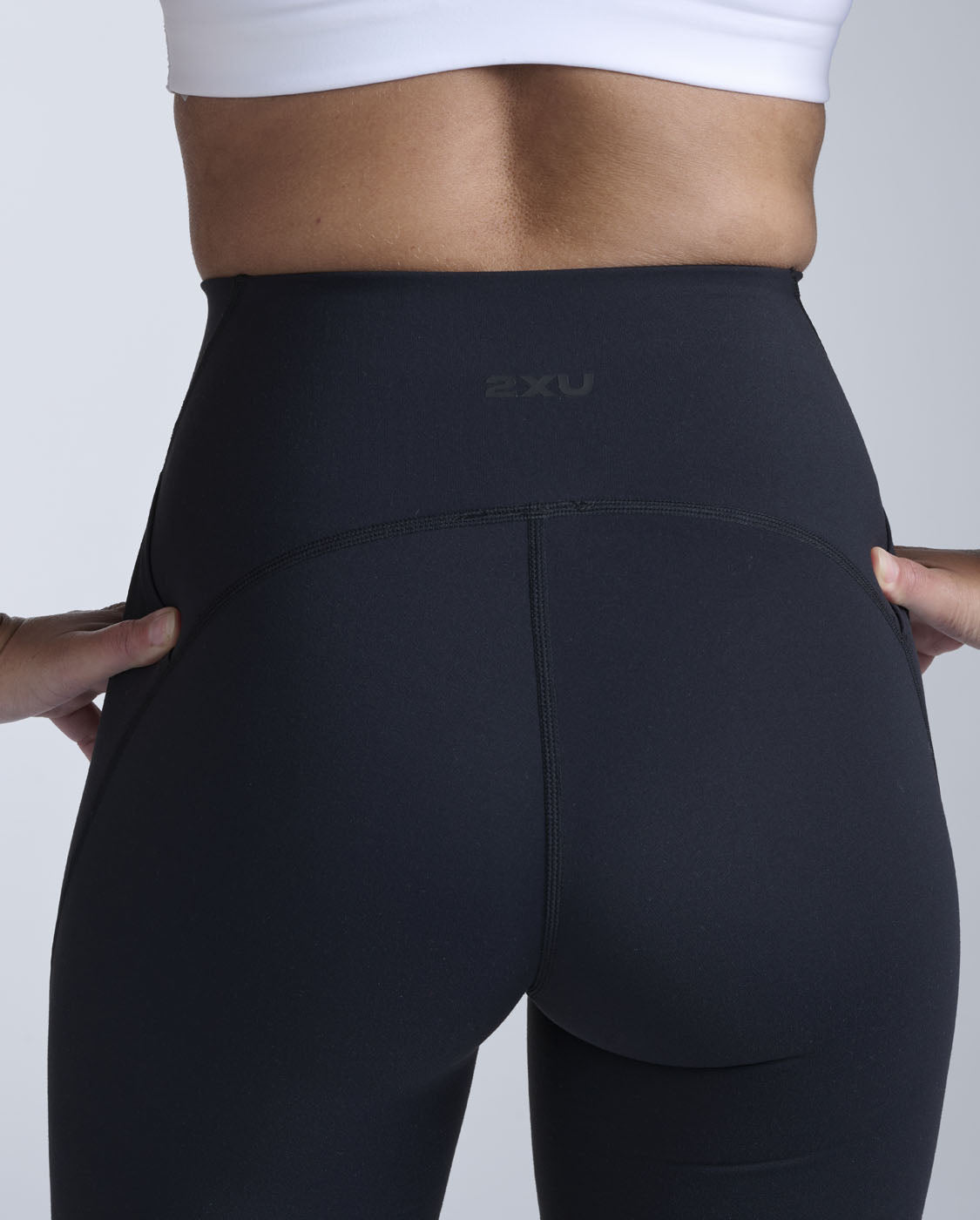 2xu-flex-hi-rise-compression-tights-leggings-schwarz-high-waist image 4