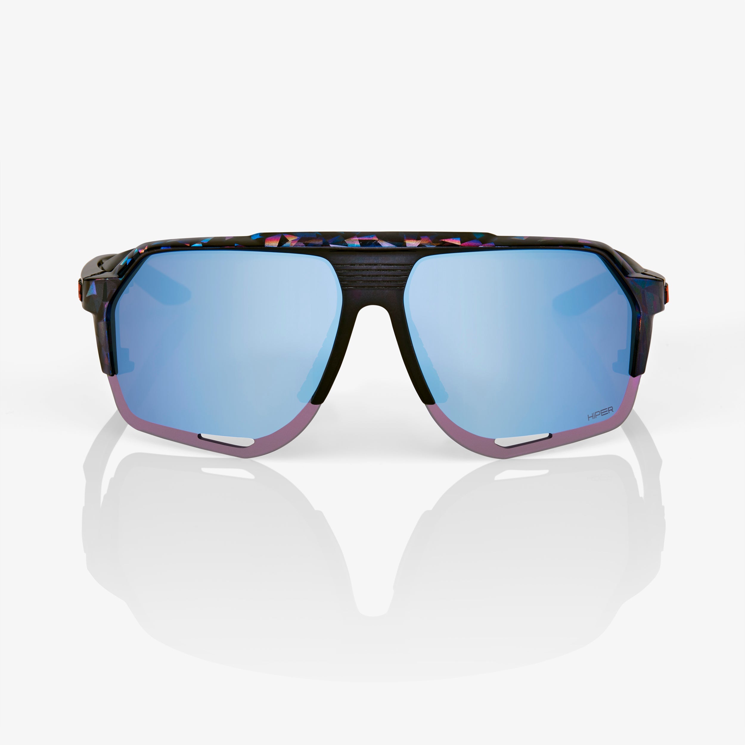 100-norvik-sonnenbrille-black-holographic-hiper-blue image 2