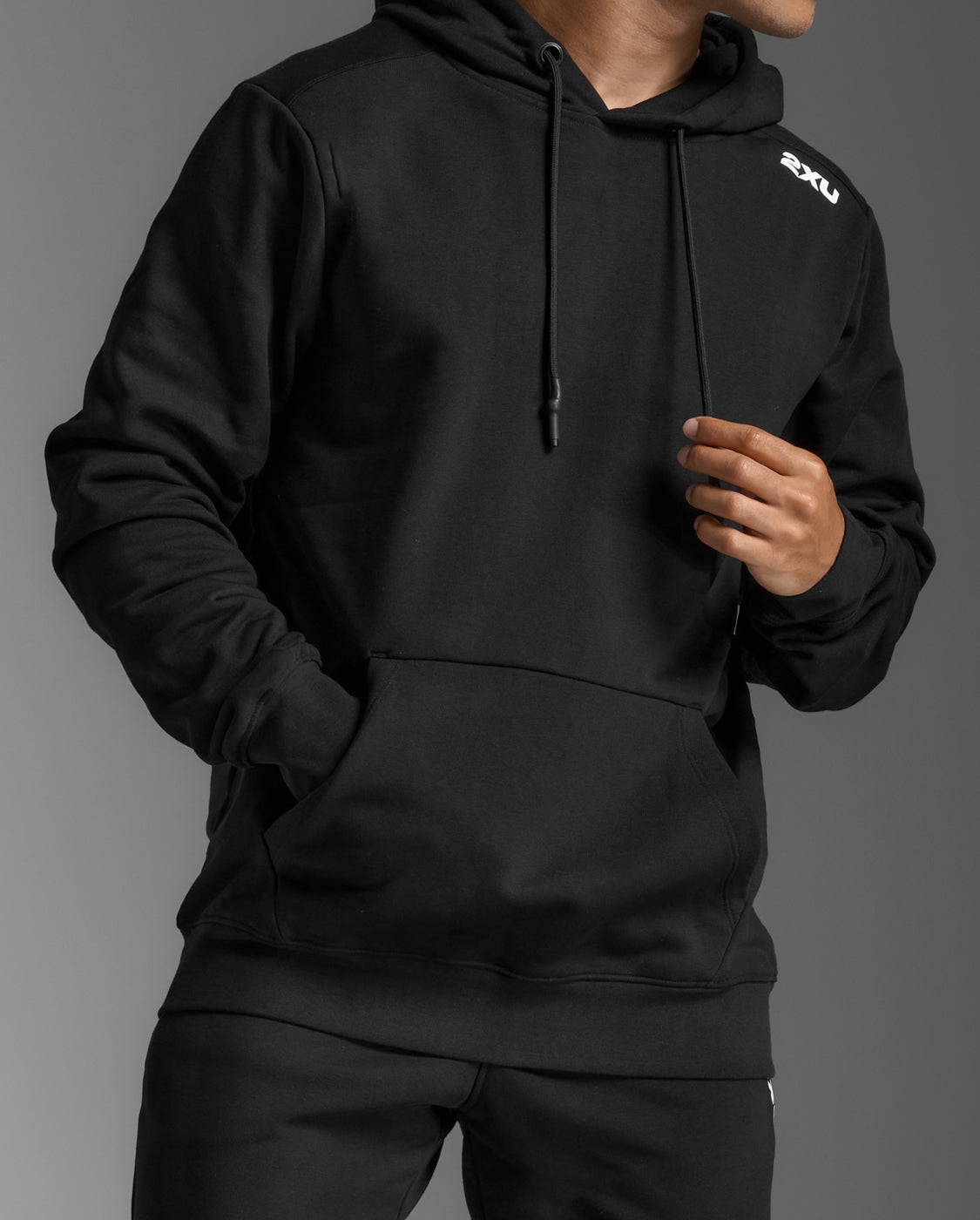 2xu-motion-aspire-hoodie-kapuzenpullover-schwarz-wei image 5