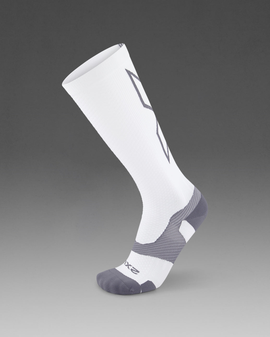 2xu-vectr-light-cushion-full-length-kompressionssocken-wei-grau image 1