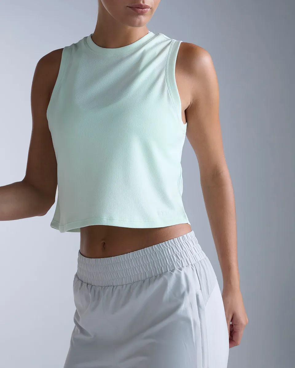 2xu-aero-mesh-crop-tank-top-damen-mint-dust image 1