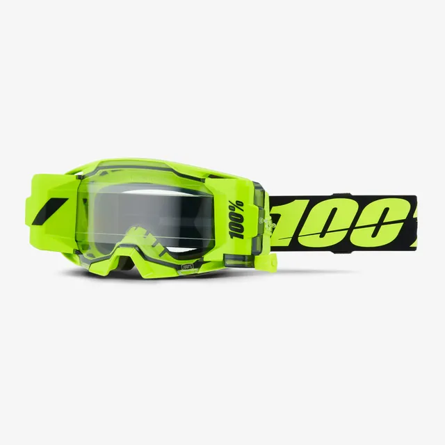 100-armatic-forecast-goggle-neon-yellow-mud-system-mx-brille image 1