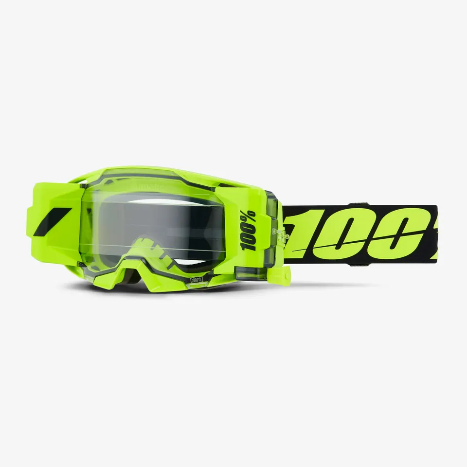 100-armatic-forecast-goggle-neon-yellow-mud-system-mx-brille image 1