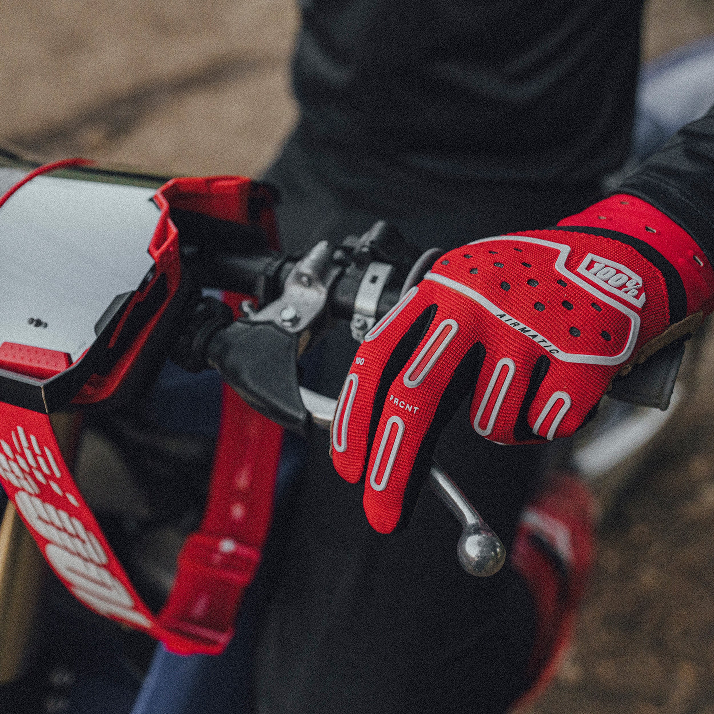 100-airmatic-2-mtb-handschuhe-rot-schwarz-clarino image 4