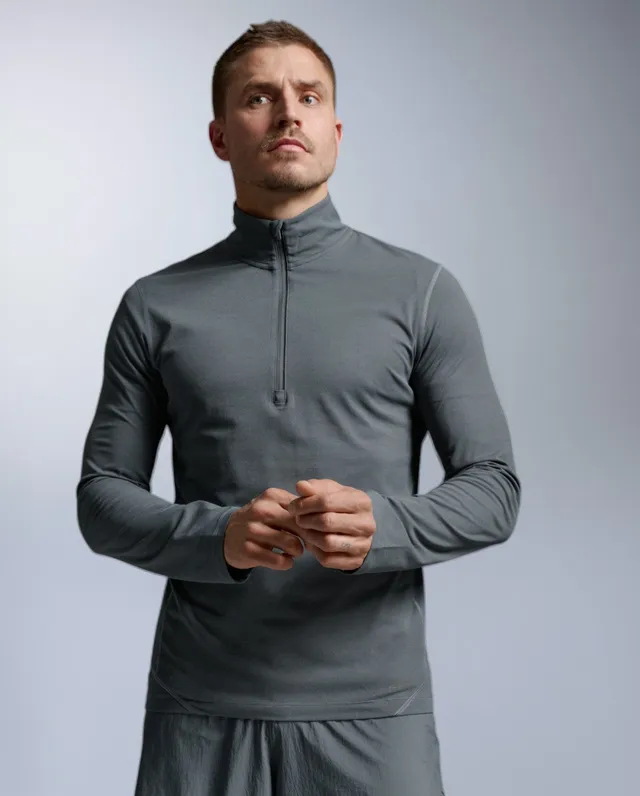 2xu-aero-trail-1-2-zip-laufshirt-herren-turbulence-black-atmungsaktiv image 1