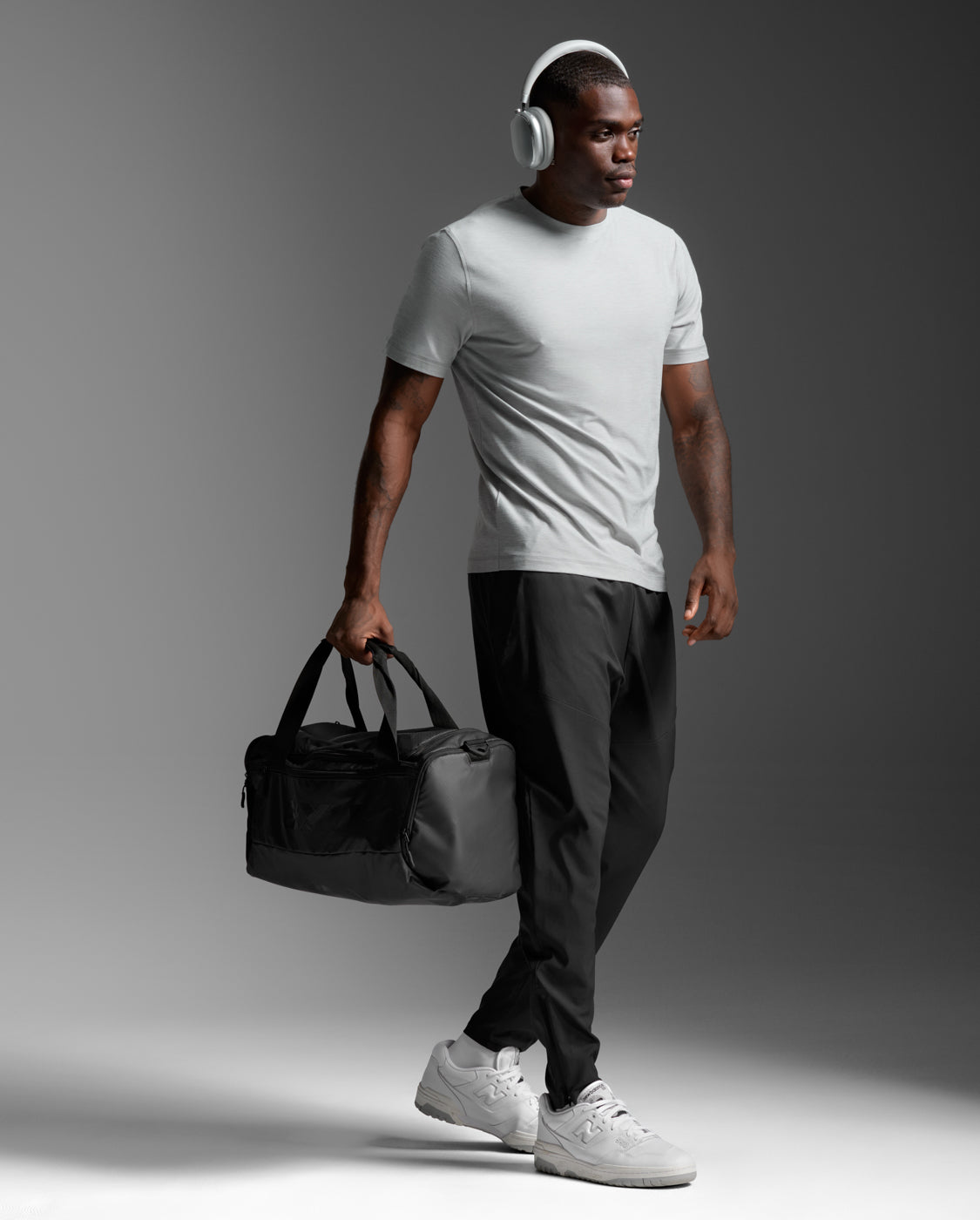 2xu-signature-tee-t-shirt-herren-harbor-mist-schnelltrocknend image 3