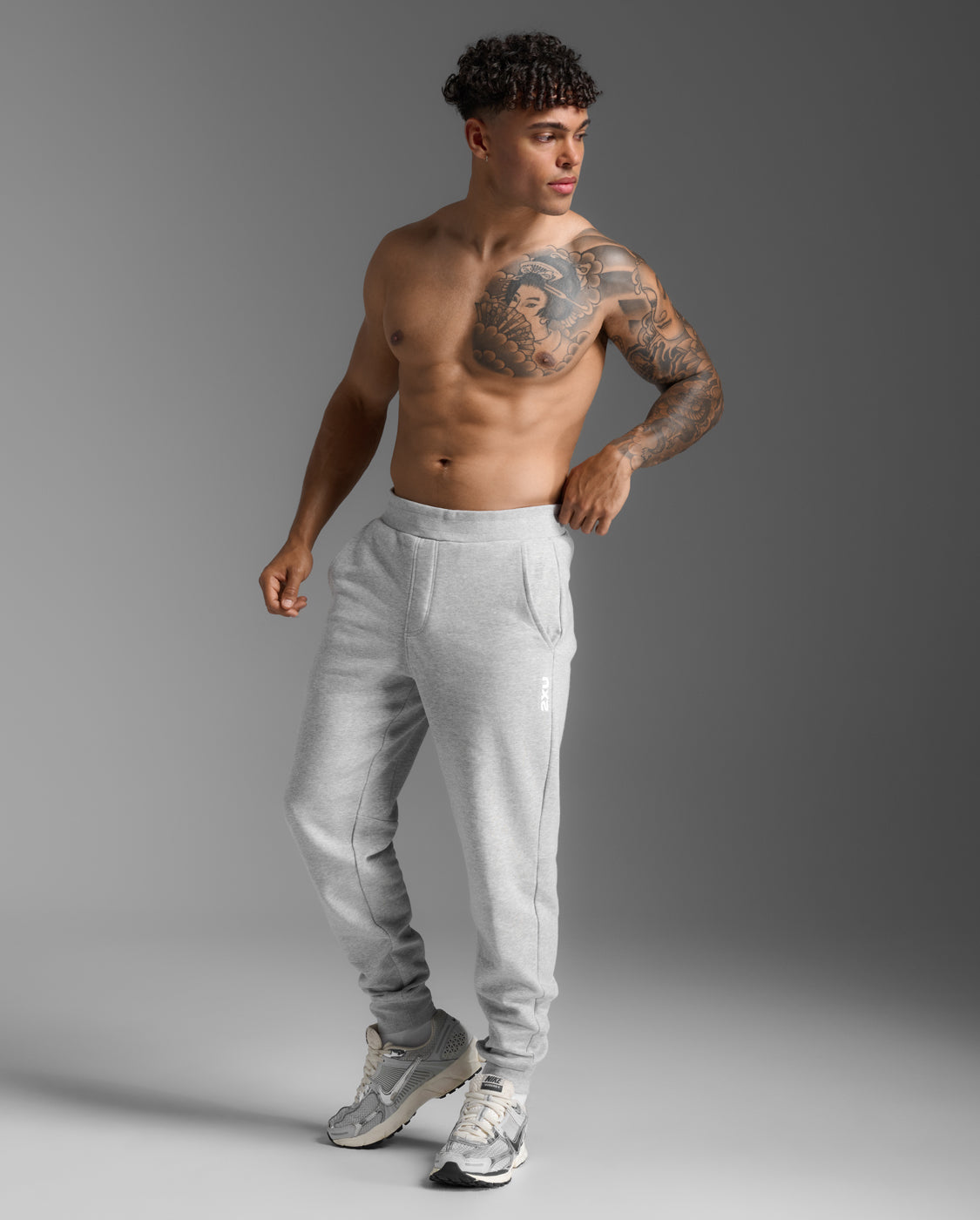2xu-motion-aspire-trackpants-trainingshose-grey-marle image 3