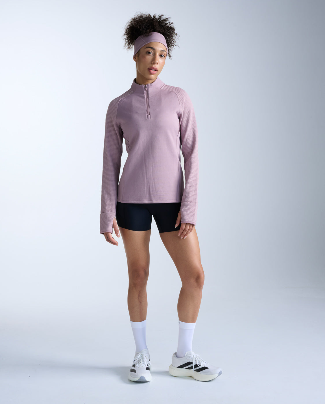 2xu-ignition-haptic-1-4-zip-laufshirt-damen-musk image 7