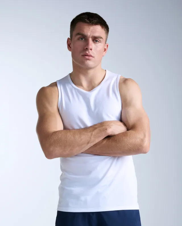 2xu-aero-tank-herren-tr-gershirt-laufshirt-weiss image 1