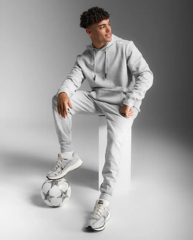 2xu-motion-aspire-hoodie-herren-grey-marle-white image 1