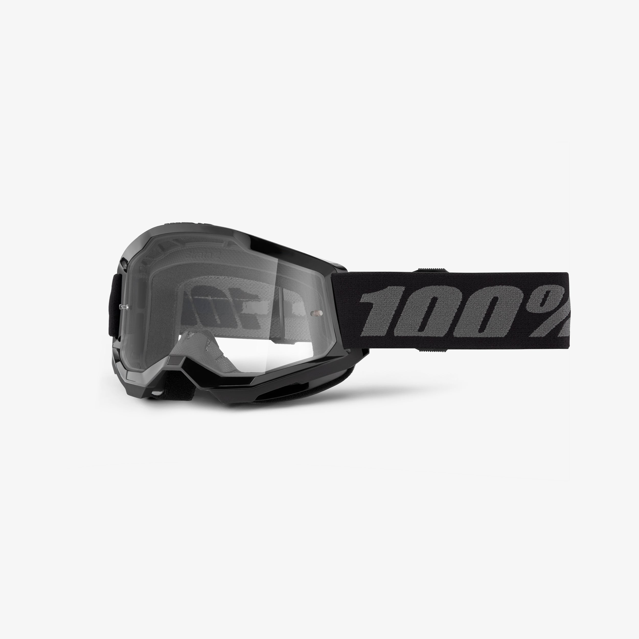 100-strata-2-junior-goggle-black-grey-clear image 2
