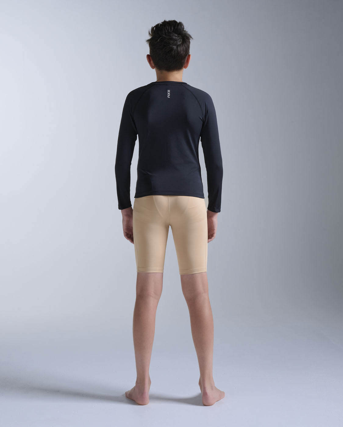 2xu-core-boys-compression-shorts-kompressionsshorts-beige-mild image 2