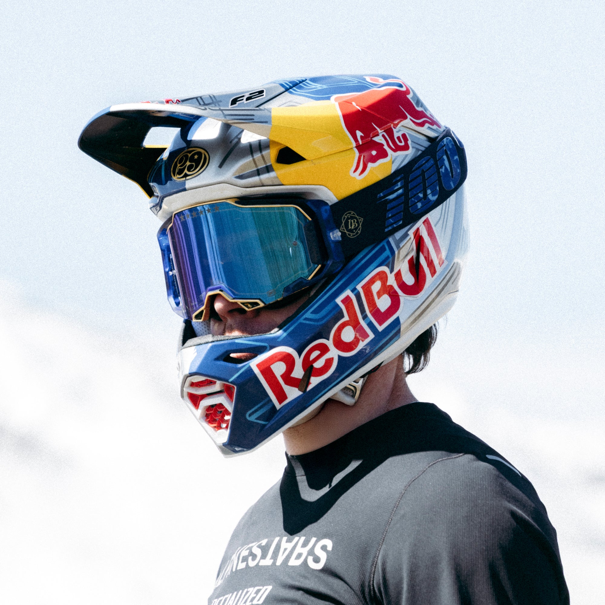 100-armega-bruni-le-motocross-brille-navy-blau-gold image 4