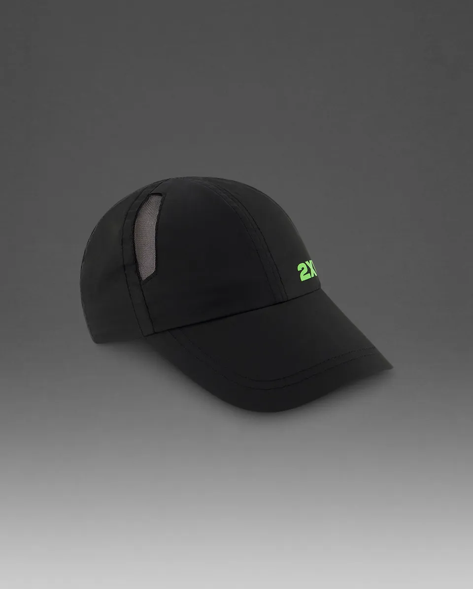 2xu-aero-run-cap-schwarz-neon-unisex image 1
