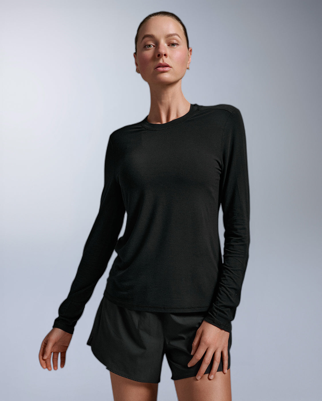 2xu-ignition-woll-longsleeve-damen-laufshirt-schwarz-warm image 2