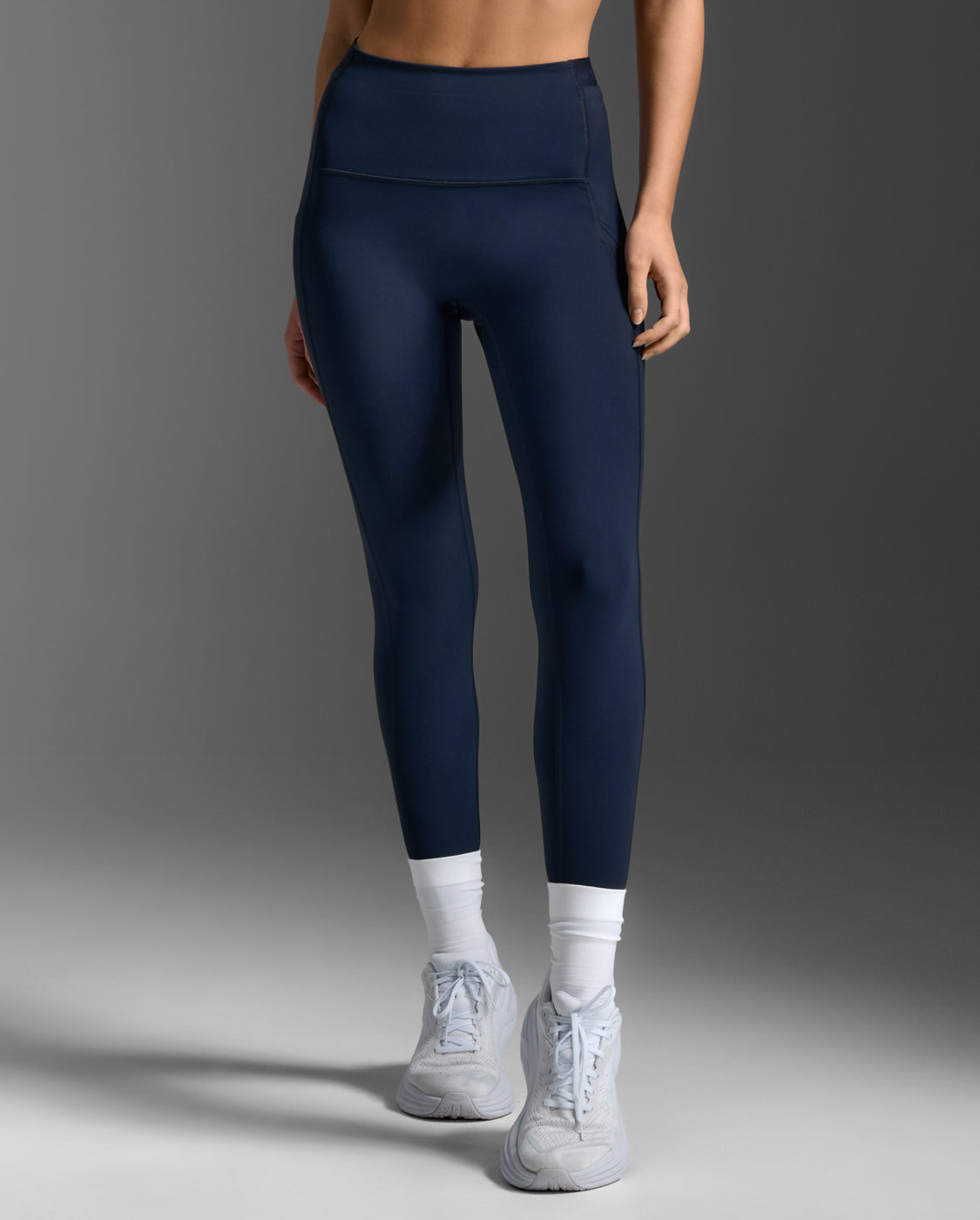 2xu-form-stash-hi-rise-compression-tights-midnight-damen-leggings image 2