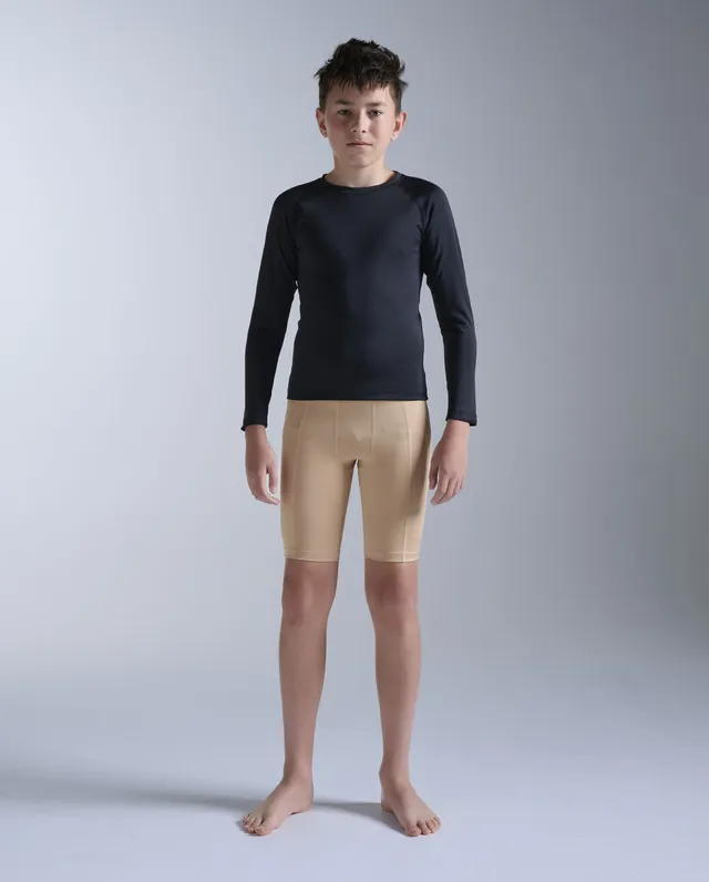 2xu-core-boys-compression-shorts-kompressionsshorts-beige-mild image 1