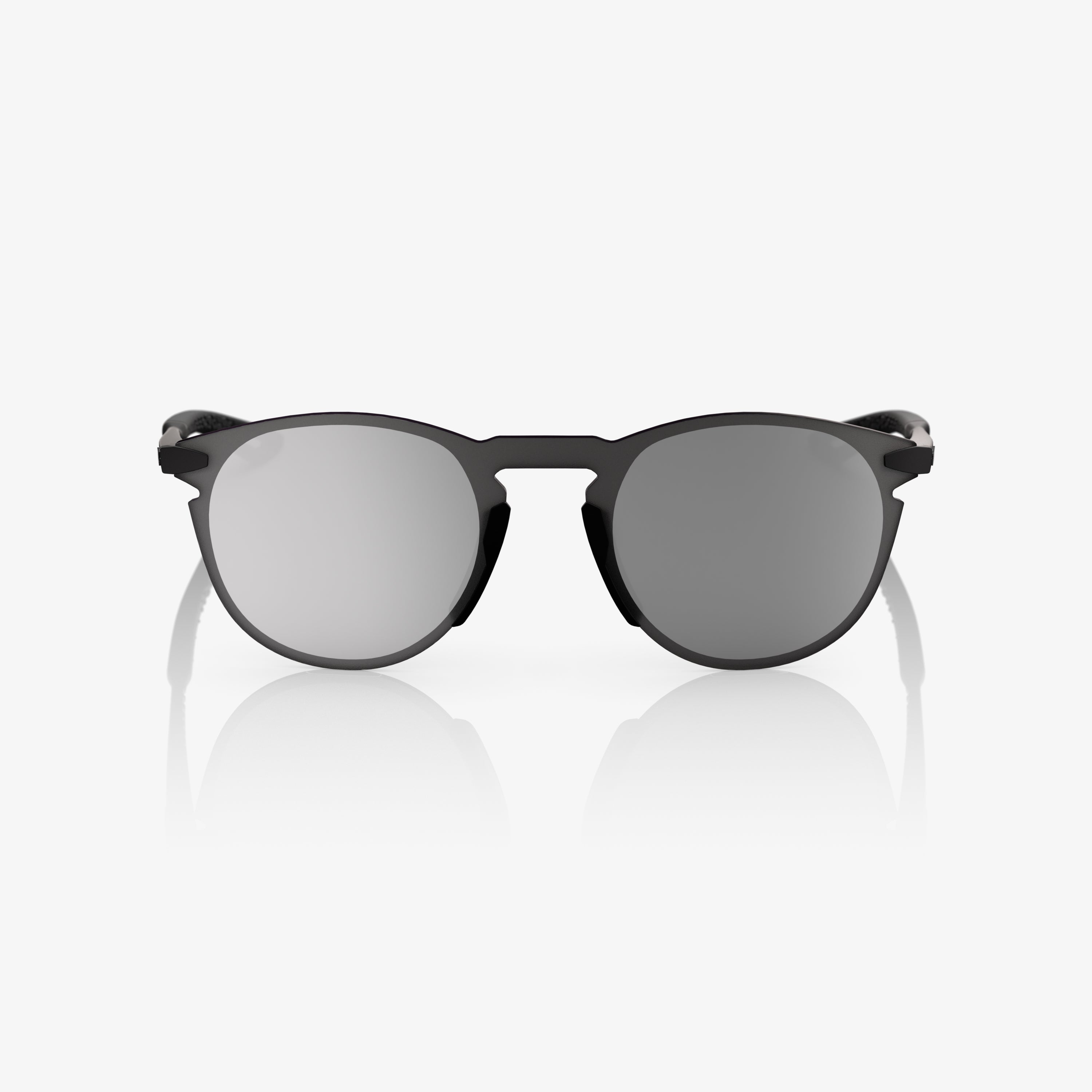100percent-legere-round-sonnenbrille-matte-black-silver-mirror image 2