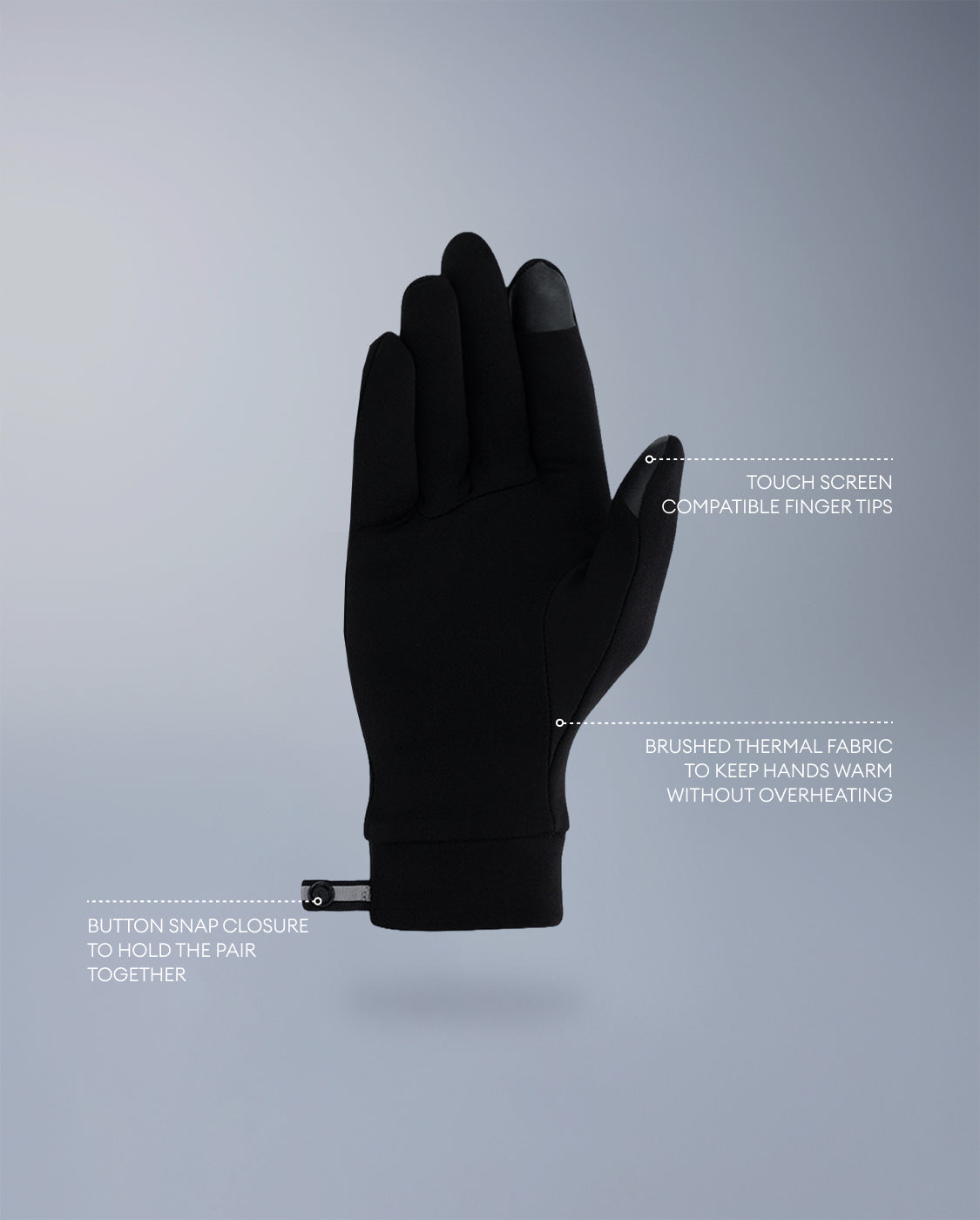 2xu-ignition-run-laufhandschuhe-black-silver-reflective-touchscreen image 2