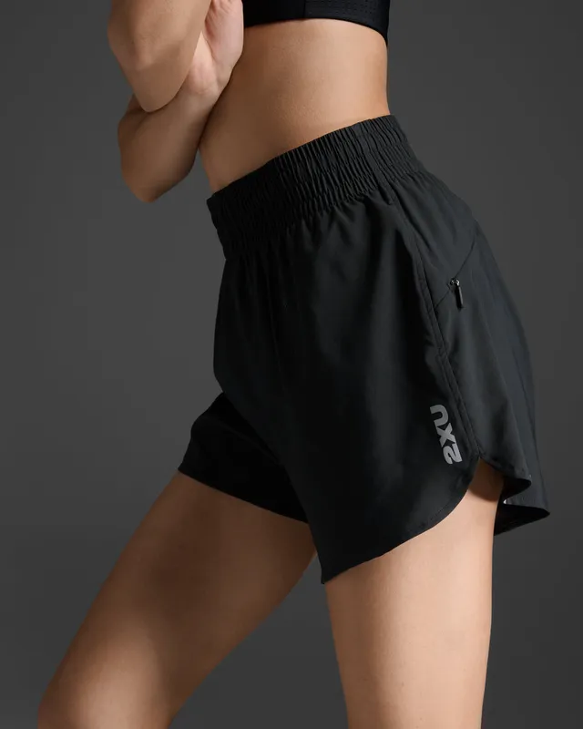 2xu-aero-hi-rise-shorts-damen-schwarz-4-inch image 1