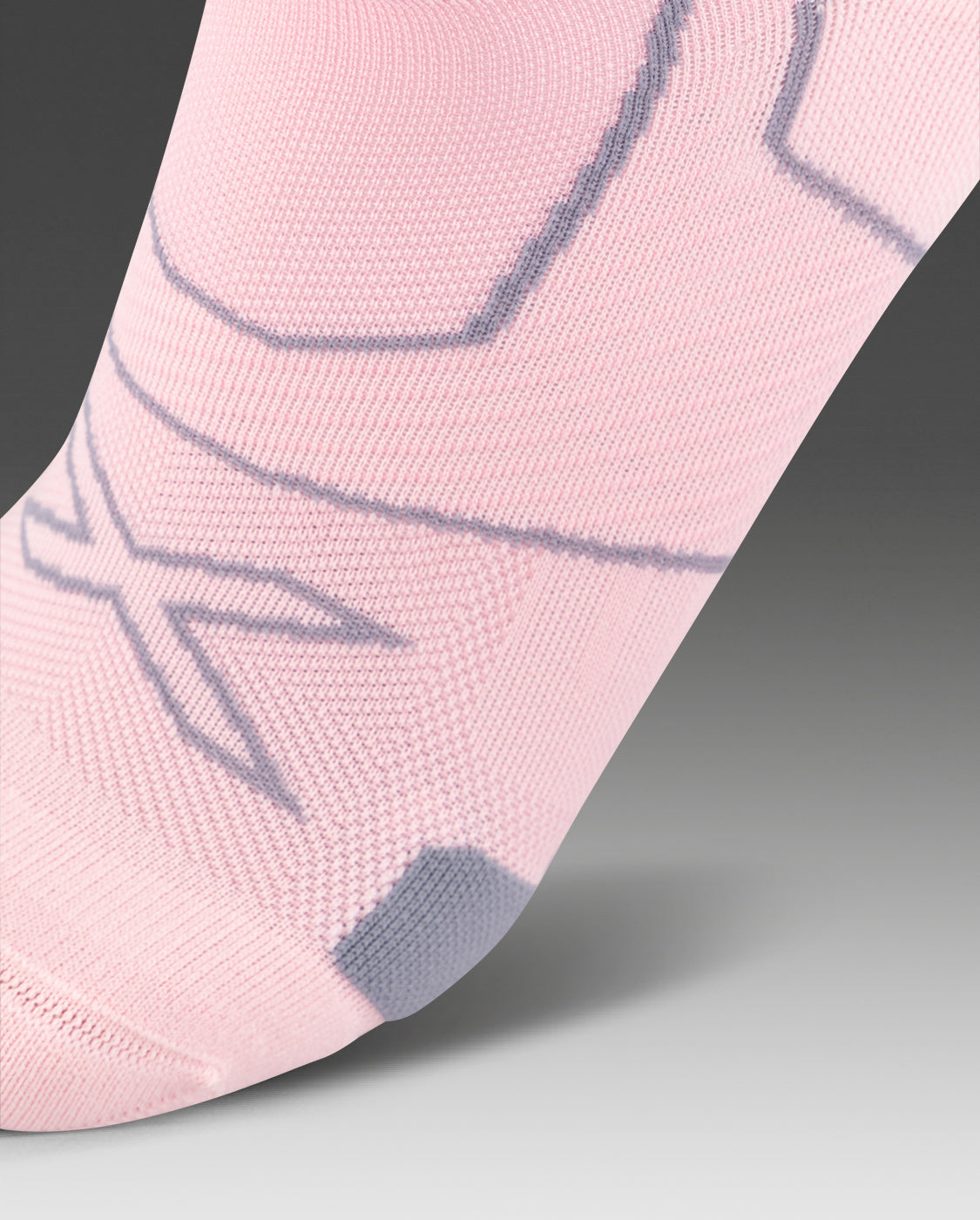 2xu-vectr-cushion-no-show-laufsocken-dusty-pink-kompression image 2
