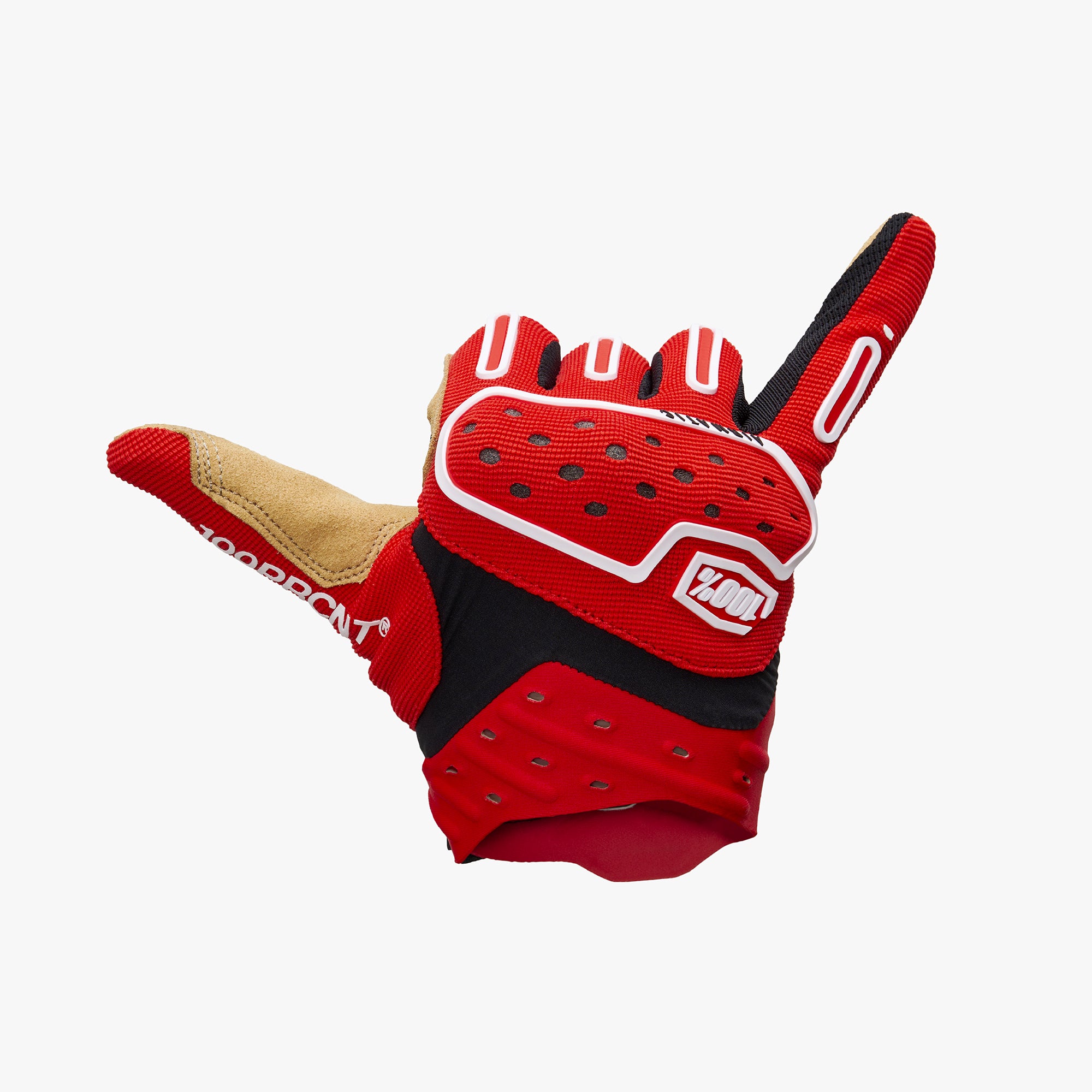 100-airmatic-2-mtb-handschuhe-rot-schwarz-clarino image 2