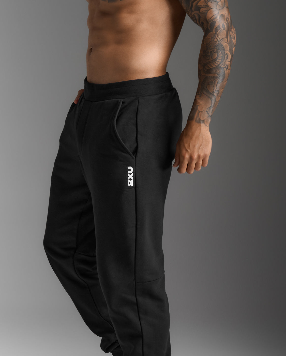 2xu-motion-aspire-trackpants-trainingshose-black-white image 5