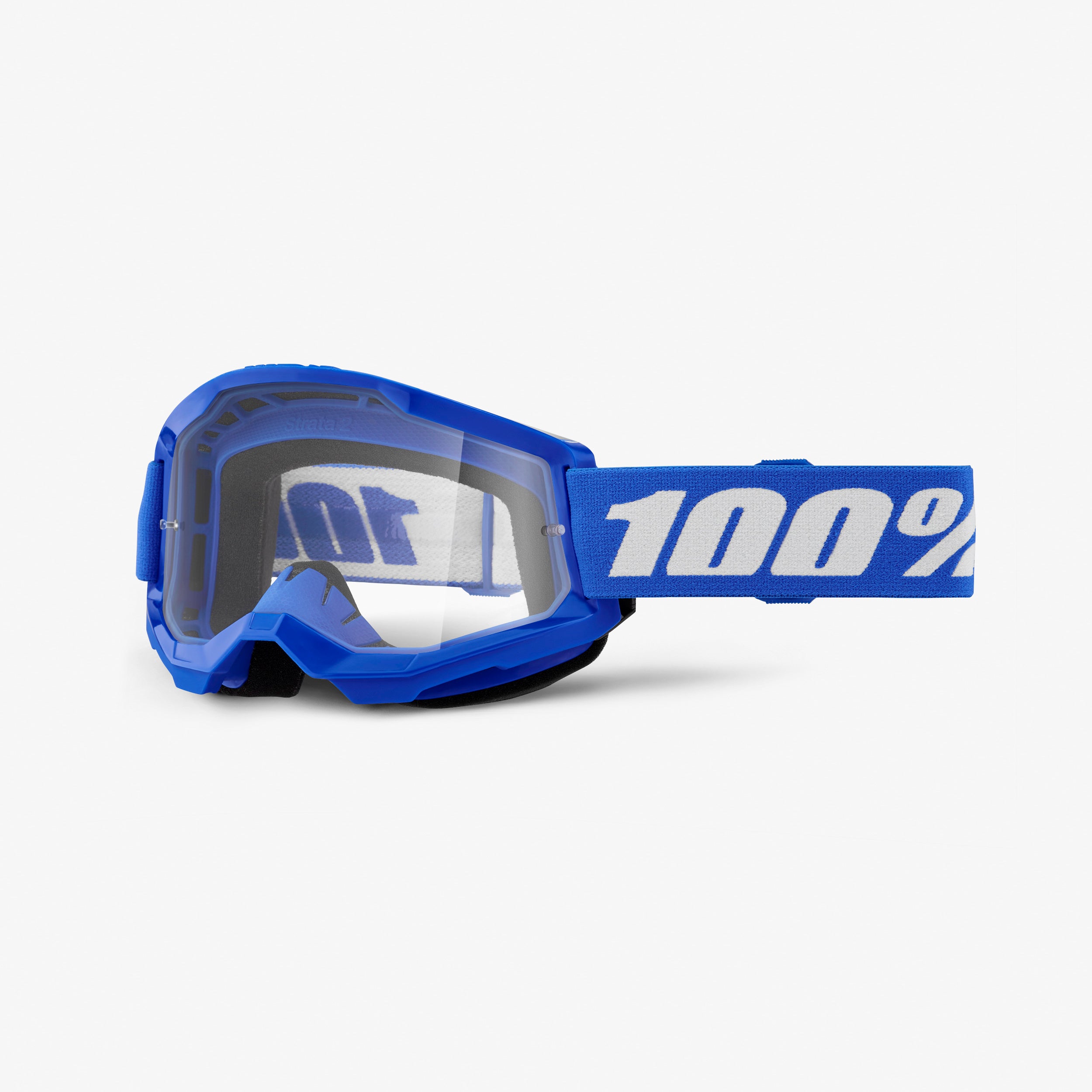 100-strata-2-blue-motocross-brille-blau-mirror-red-blue image 2