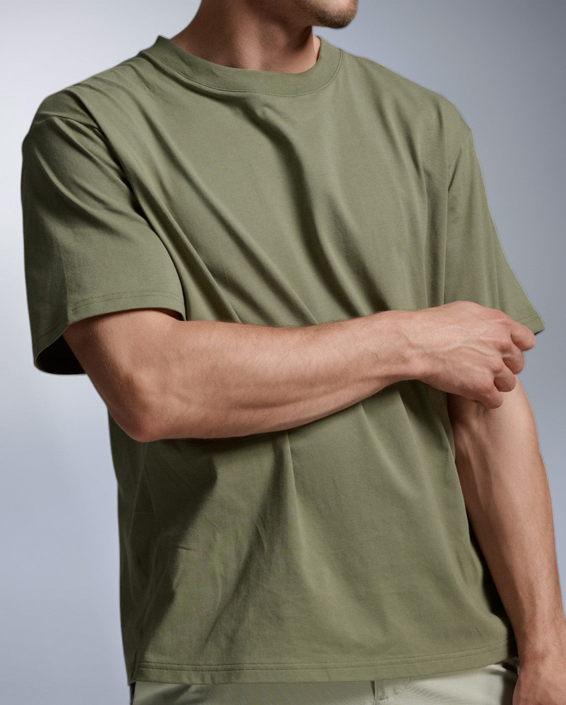 2xu-ez-oversized-organic-cotton-t-shirt-hunter-green image 4
