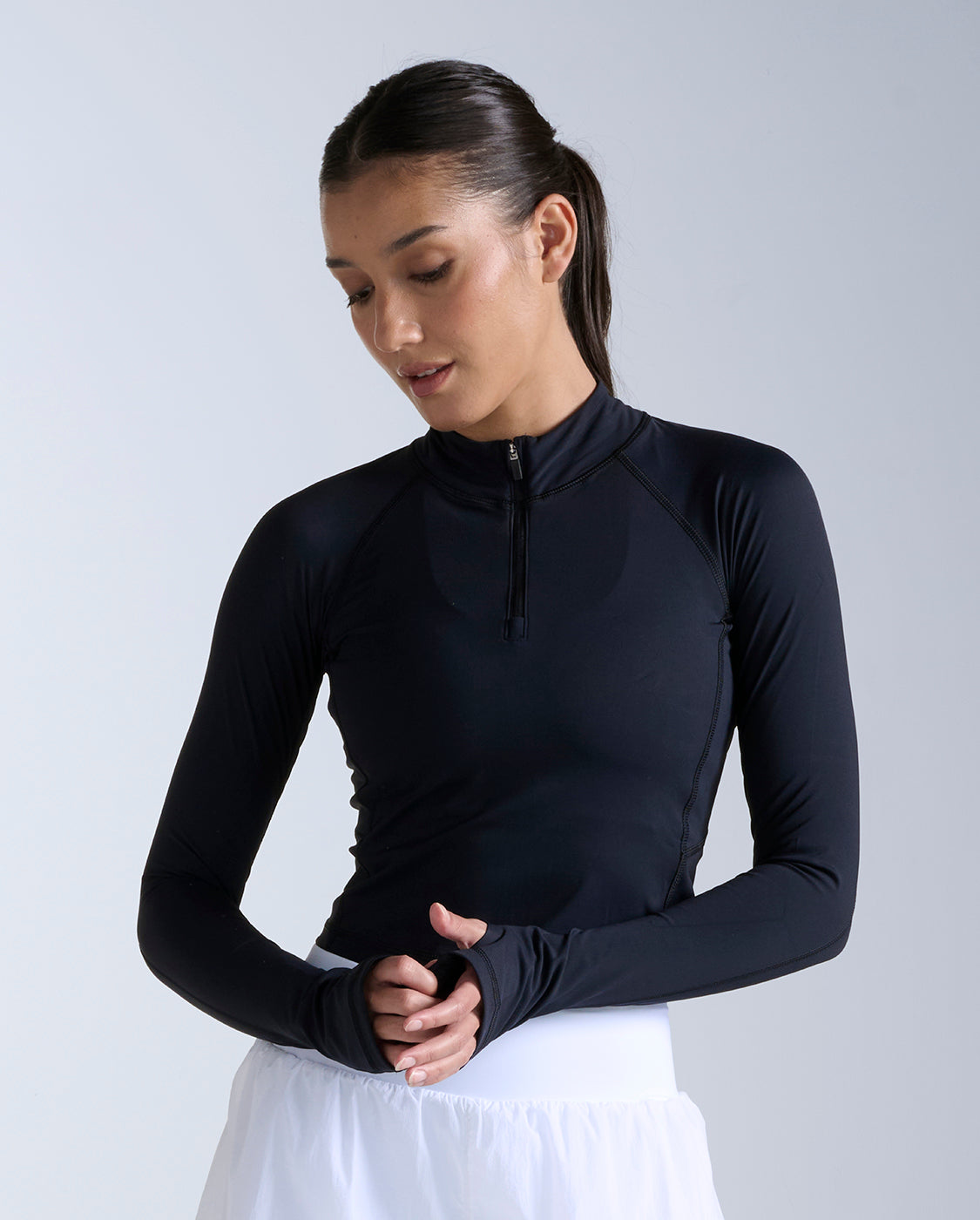 2xu-form-soft-touch-1-2-zip-langarmtop-schwarz-damen image 8