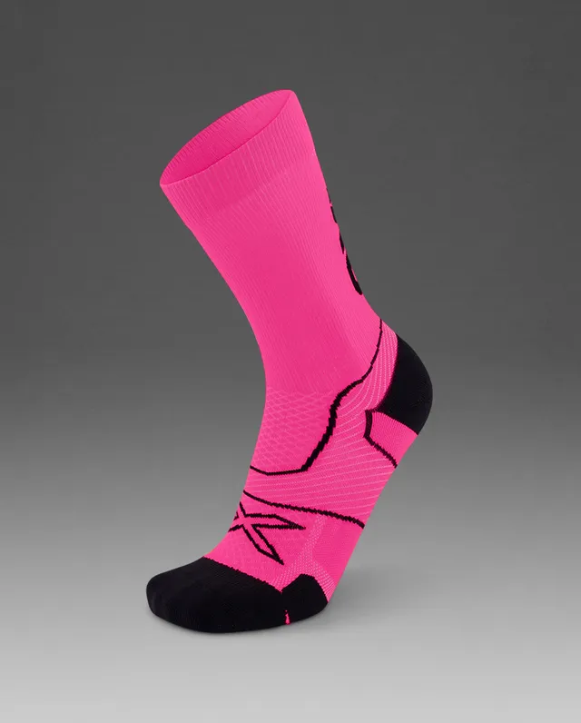 2xu-vectr-cushion-crew-socken-laufsocken-fuchsia image 1