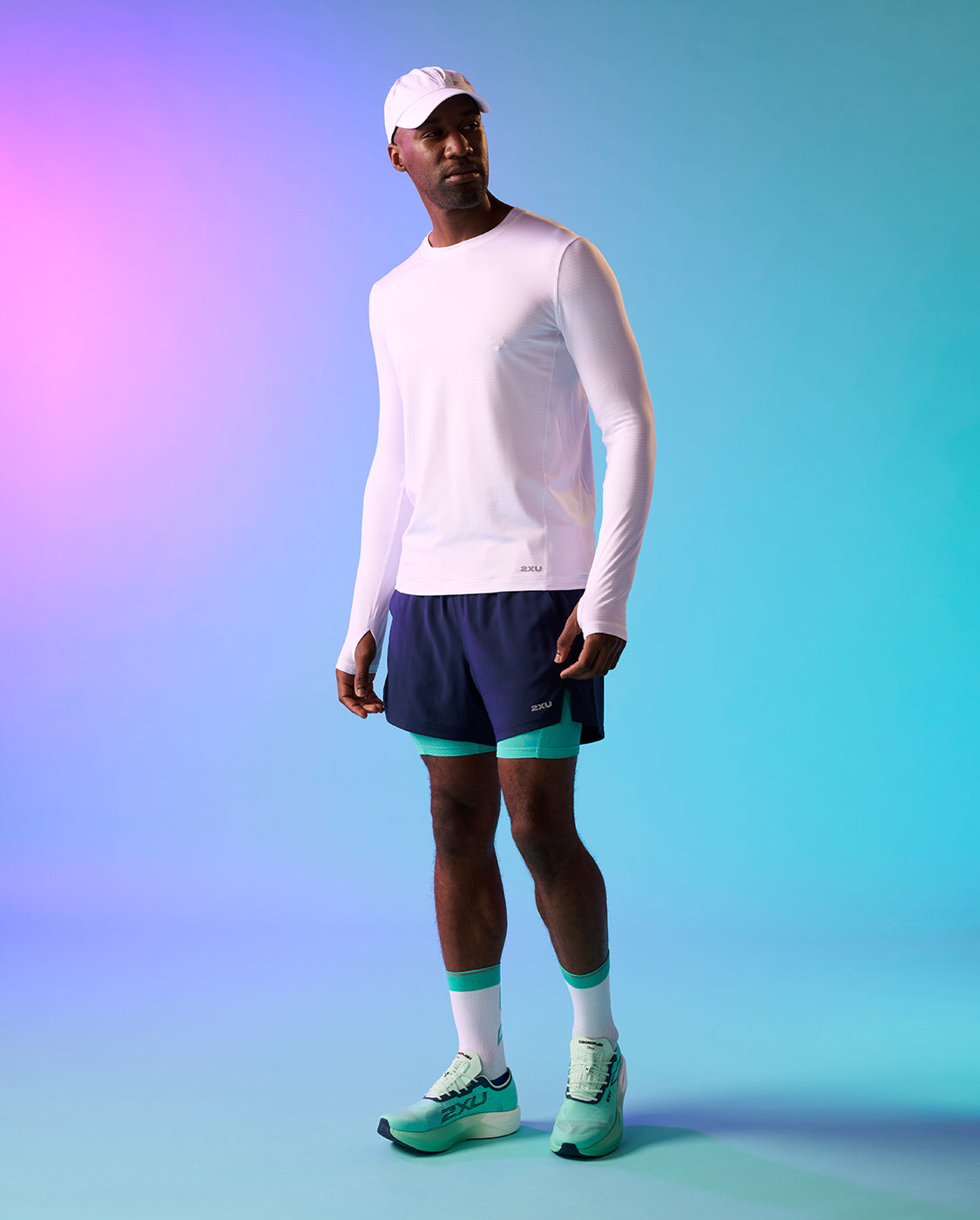 2xu-ignition-grid-base-layer-herren-white-metro-mint-thermo image 6