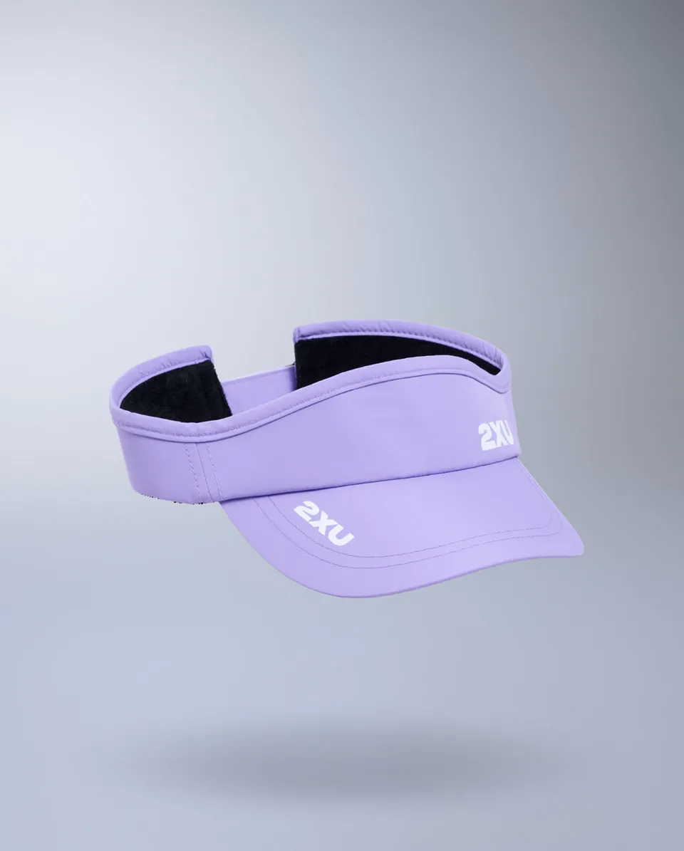 2xu-aero-run-visor-laufvisor-lavender-white-unisex image 1