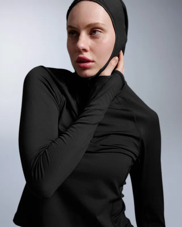 2xu-ignition-grid-1-2-zip-hoodie-schwarz-damen-thermo image 1