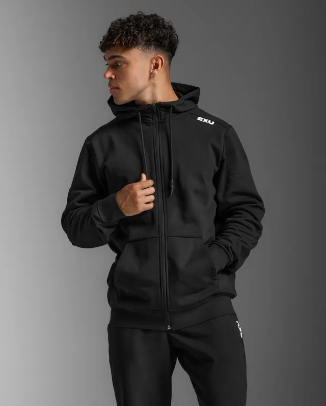 2xu-motion-aspire-zip-hoodie-kapuzenjacke-schwarz-fleece image 1