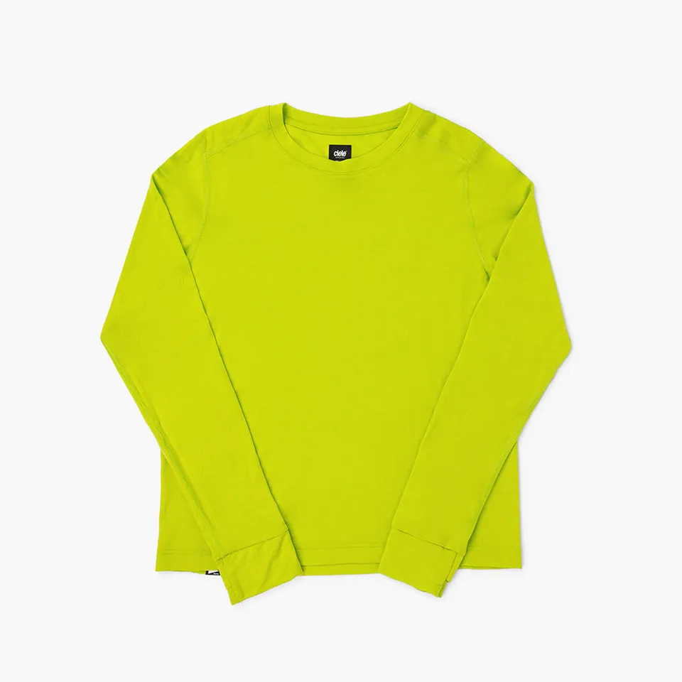 ciele-w-hlslongsleeve-laufshirt-lime-green-langarm image 1