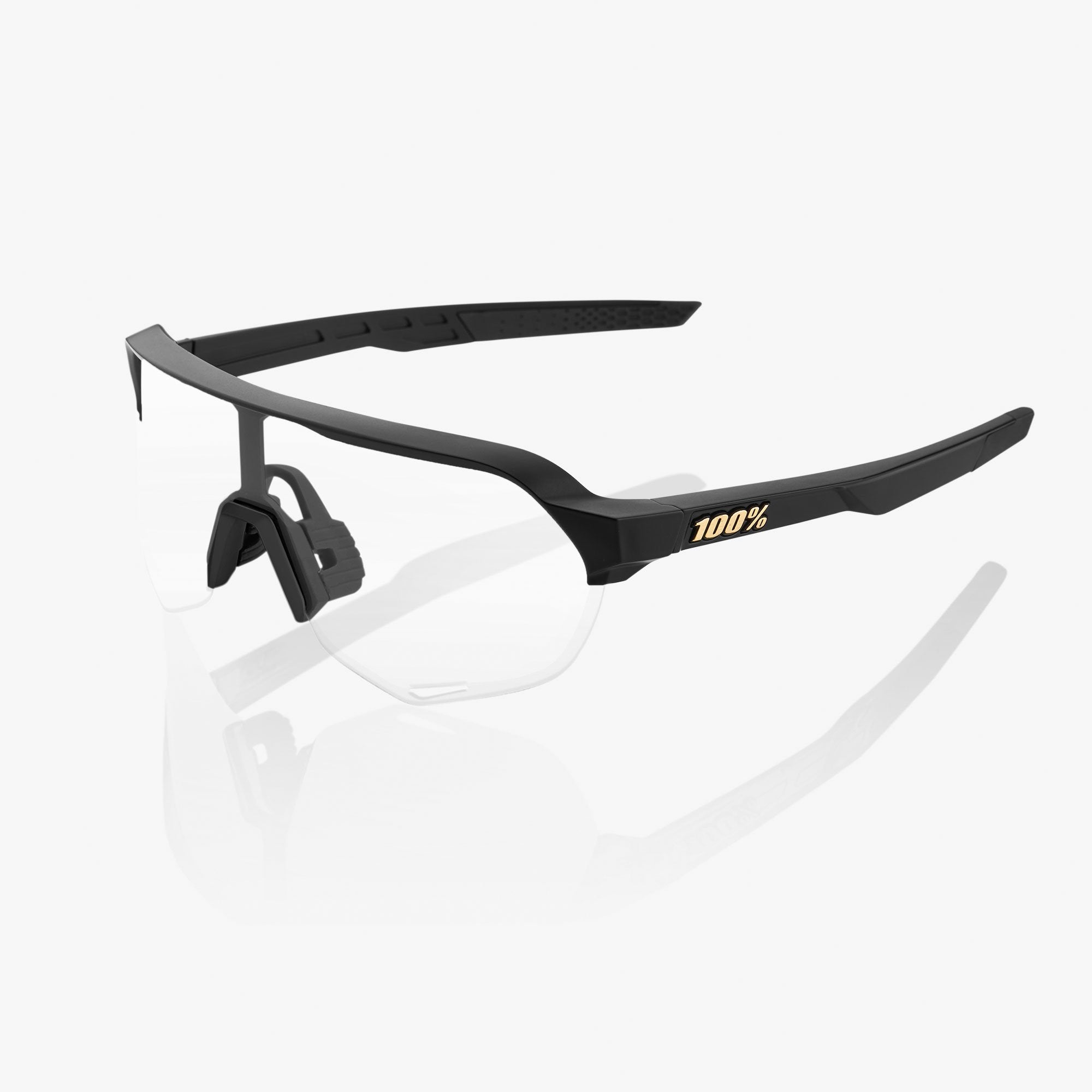 100-s2-sportbrille-matte-black-soft-gold-mirror image 4