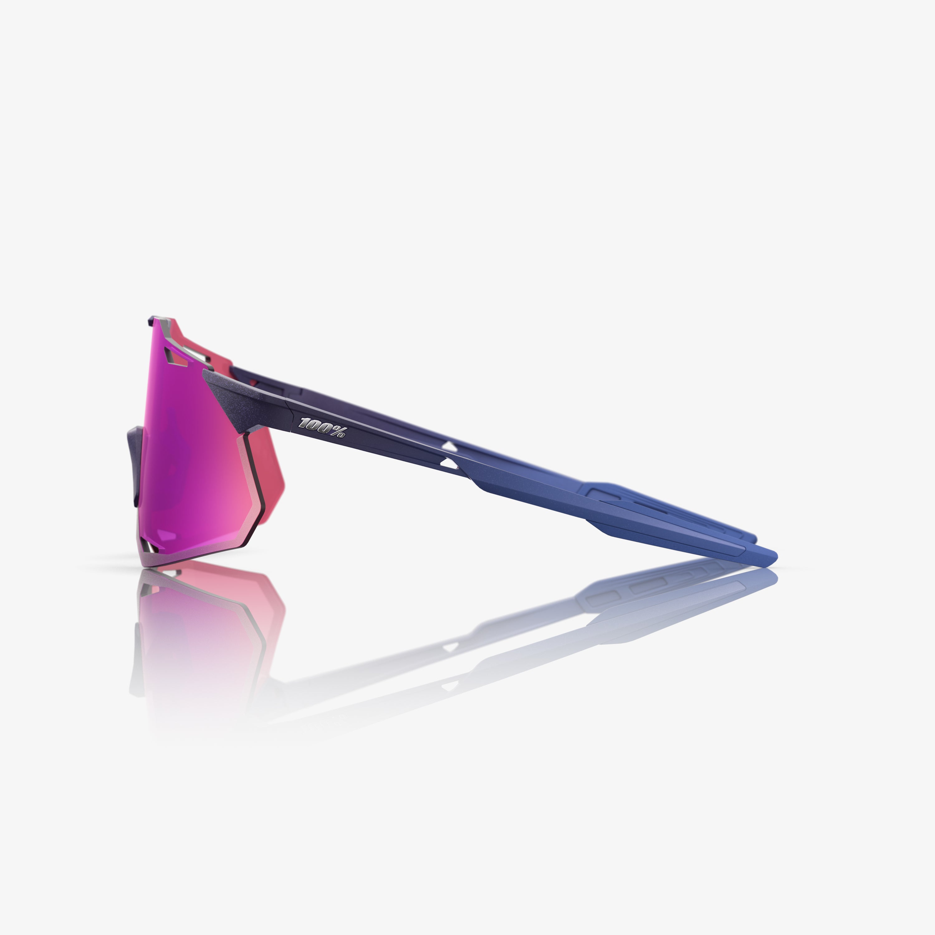 100-hypercraft-xs-sportbrille-satin-storm-metallic-purple-mirror image 3