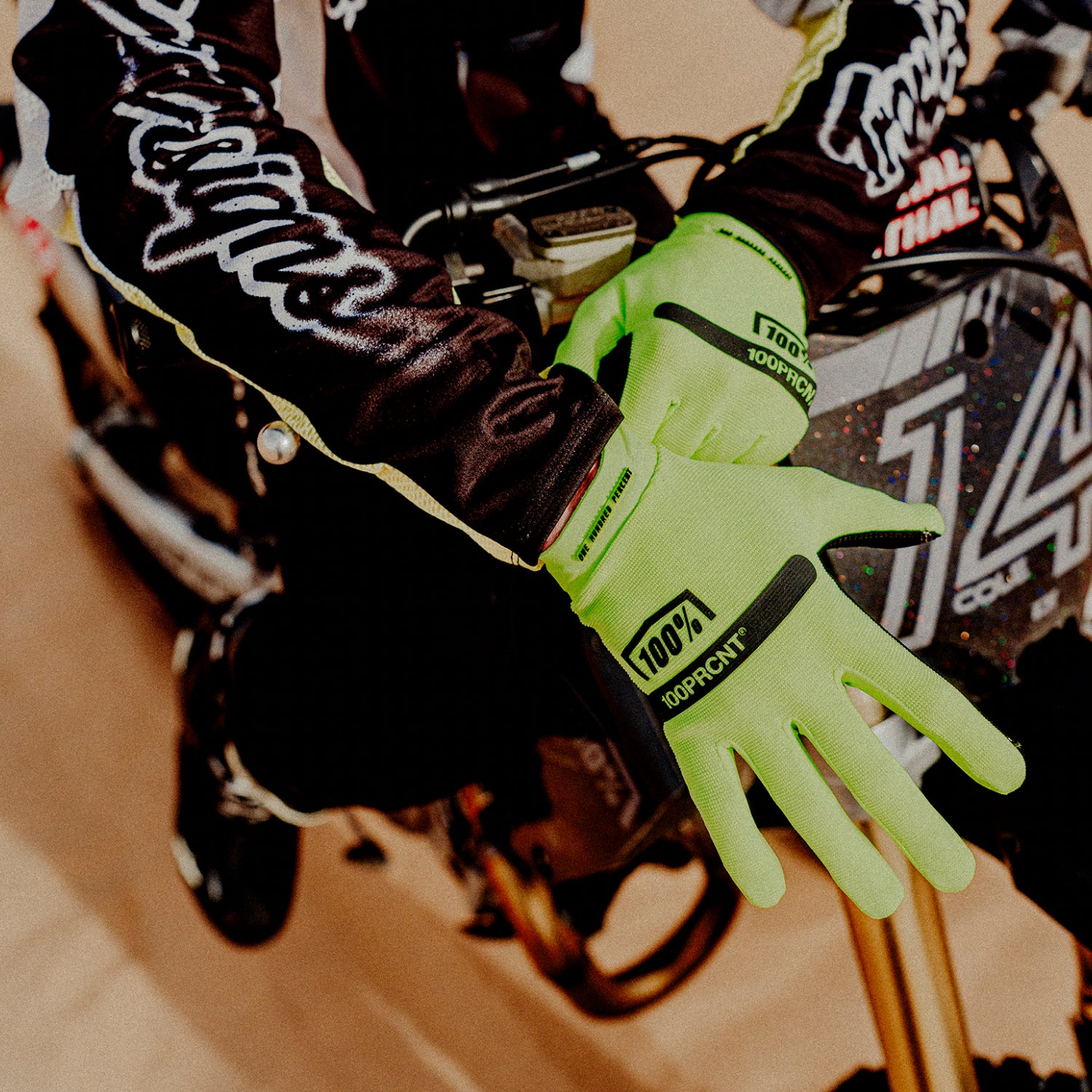 100-ridecamp-handschuhe-fluo-yellow-gr-s-2xl-mtb image 4