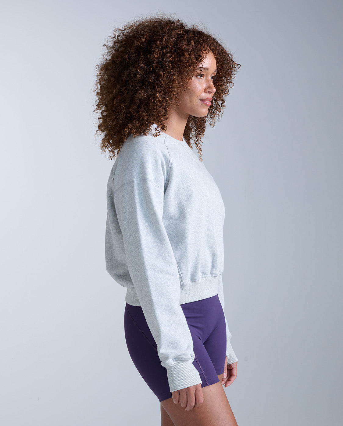 2xu-ez-organic-cotton-ribbed-crew-pullover-grey-marle-bio-baumwolle image 3